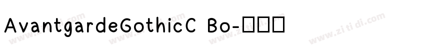 AvantgardeGothicC Bo字体转换